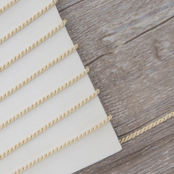 Шнур витой PEGA, бежевый, 2,8 мм. Арт 845213628A1902          