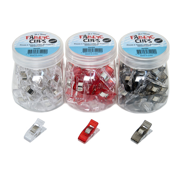 Фиксаторы для ткани, 18 шт. в картонном прикассовом стенде. Арт N4392