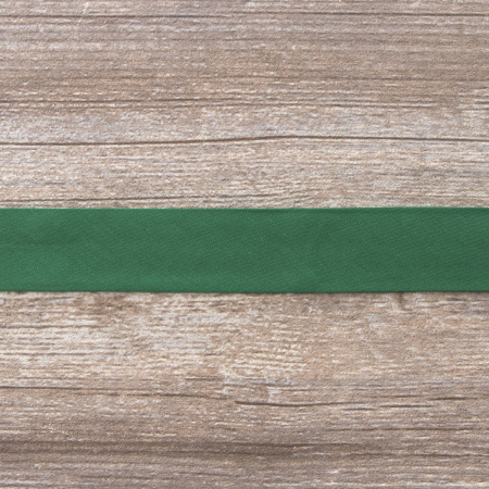 Косая бейка хлопок/полиэстер на блистере, 30 мм, 2,5 м, цвет 25, еловый. Арт P06120-30мм-25          