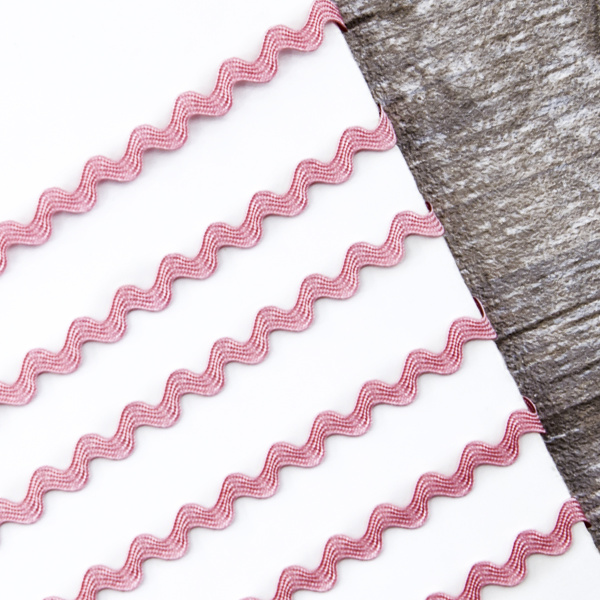 Тесьма PEGA тип вьюнчик, розовый, 6,4 мм. Арт 841510421A1405