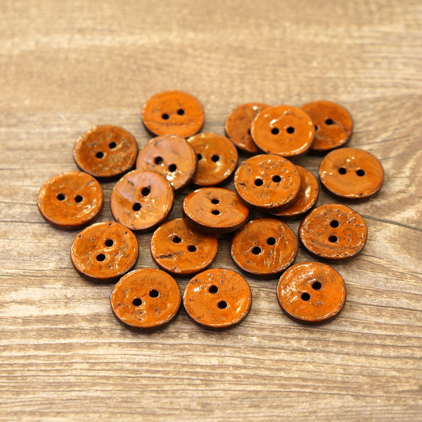 Пуговицы CONCEPT, размер 24, кокос, цвет COL.3 бронзовый. Арт 1919H-024-COL.3