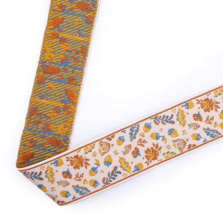 Лента из тканого жаккарда SAFISA, 25 мм, 15 м, цвет 02. Арт 9258-25мм-02