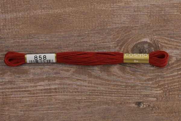 Мулине COSMO однотонный цвет  858       . Арт 25-6/858       