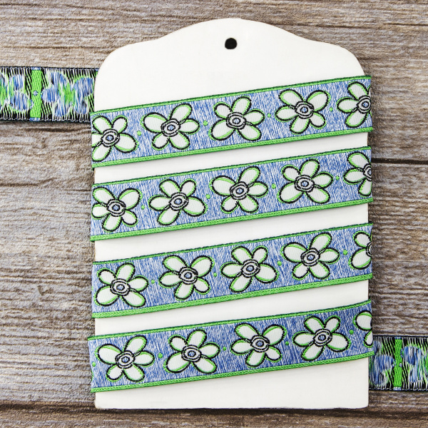 Лента жаккард SAFISA, 20 мм, 15 м, цвет 02. Арт 9103-20мм-02            