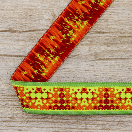 Лента жаккард SAFISA, 25 мм, 15 м, цвет 03. Арт 9105-25мм-03