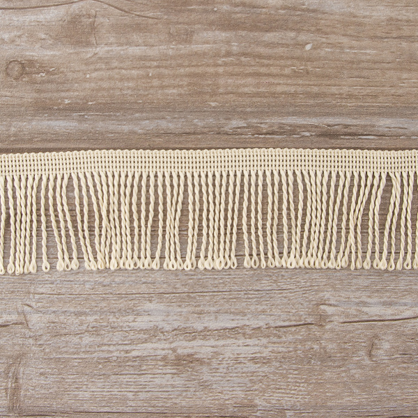 Бахрома витая, 60 мм, цвет светло-бежевый. Арт PP-60 col.712