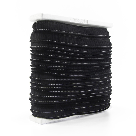 Бахрома декоративная, 30 мм, цвет черный. Арт BT - 30c - col.B-24