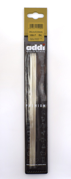 Спицы, чулочные, сталь, addiSteel №2, 20 см. Арт 150-7/2-20