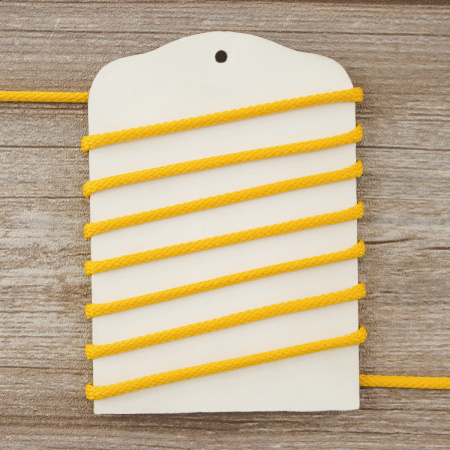 Шнур плетеный SPIRAL ( SAFISA), 4 мм, 25 м, цвет желтый. Арт 25281-4-32