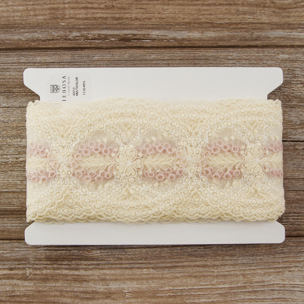 Кружево-вышивка на тюле, 60 мм. Арт 42212/03