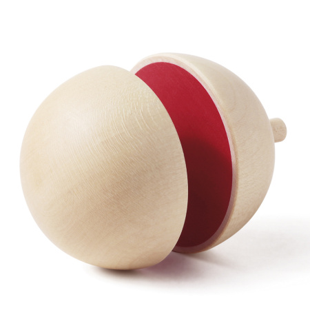 Игрушка волчок NAEF CLASSIC "Spin" 6+, с эффектом раскрытия, натуральное дерево, 5 см. Арт 9912