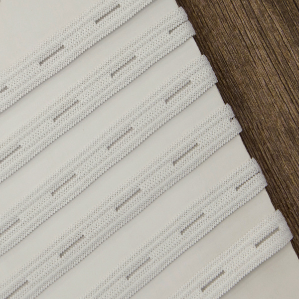 Резинка перфорированная, 9 мм, цвет белый. Арт 854128206REZOOHJ07