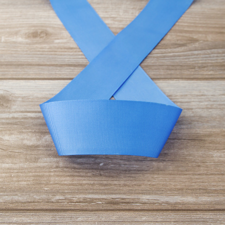 Лента репсовая SAFISA, 50 мм, 25 м, цвет 65 голубой. Арт 350-50мм-65