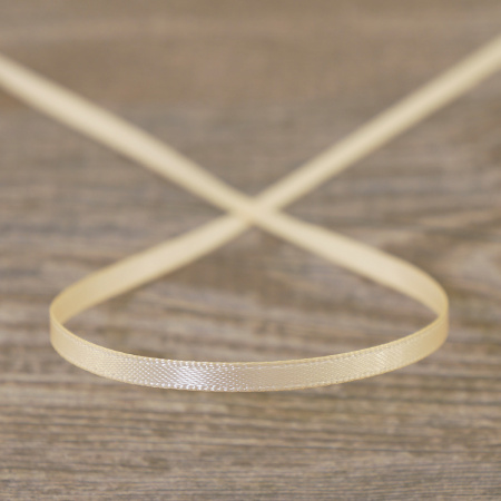 Лента атласная на картонной катушке, цвет золотой. Арт R10103/03