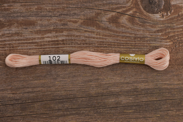 Мулине COSMO однотонный цвет  102       . Арт 25-6/102       
