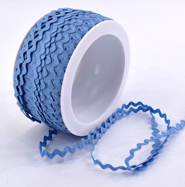 Тесьма PEGA тип вьюнчик, голубой, 6,4 мм. Арт 841510421A1702