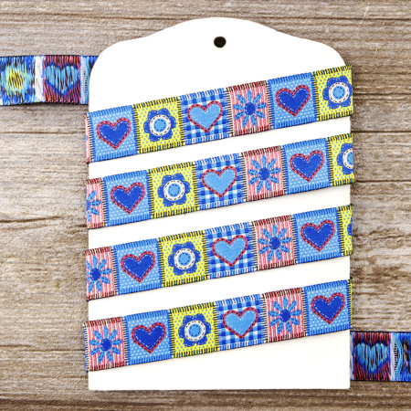 Лента жаккард SAFISA, 20 мм, 15 м, цвет 02. Арт 9178-20мм-02