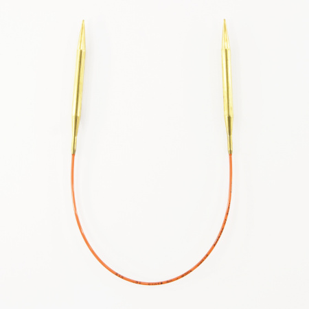 Спицы круговые позолоченные с удлиненным кончиком, №6,5, 40 см. Арт 755-7/6.5-40