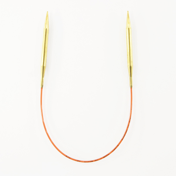 Спицы круговые позолоченные с удлиненным кончиком, №6,5, 40 см. Арт 755-7/6.5-40