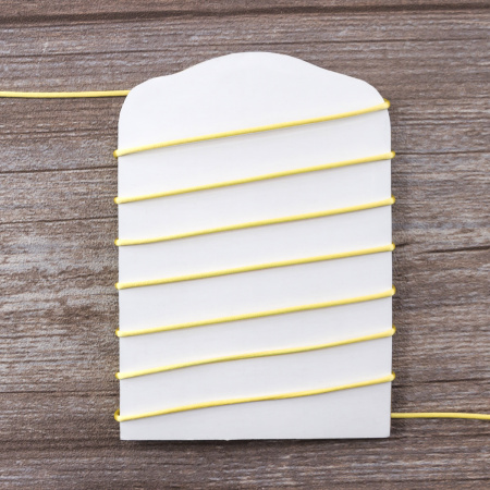 Шнур атласный SAFISA 2 мм, 25 м, цвет 09, Желтый светлый. Арт 462-09                  