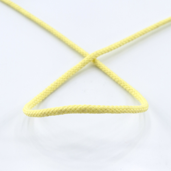 Шнур плетеный SPIRAL ( SAFISA), 4 мм, 25 м, цвет желтый светлый. Арт 25281-4-09