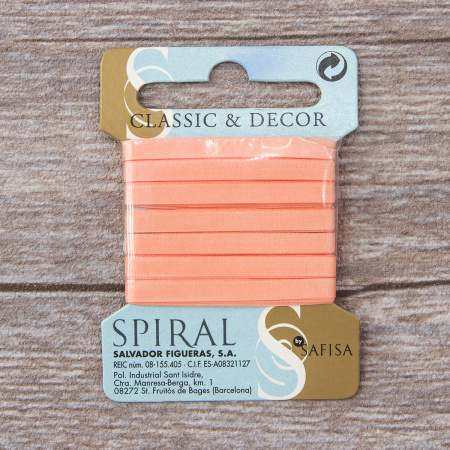 Лента для вышивания SAFISA на блистере, 4 мм, 5 м, цвет 85, лососевый. Арт P111-4мм-85             