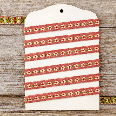 Лента жаккард SAFISA, 10 мм, 15 м, цвет 02. Арт 9160-10мм-02