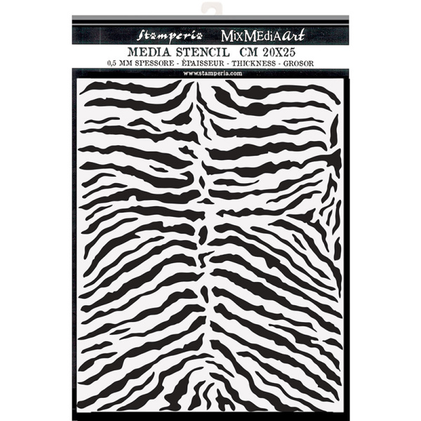 Трафарет "Savana zebra pattern" 3D эффект. Арт KSTD101
