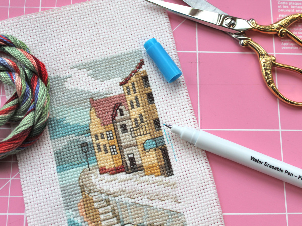 Маркер для разметки на ткани, тонкая линия 0,5 мм, цвет голубой, смываемый водой. Арт 295.F                   