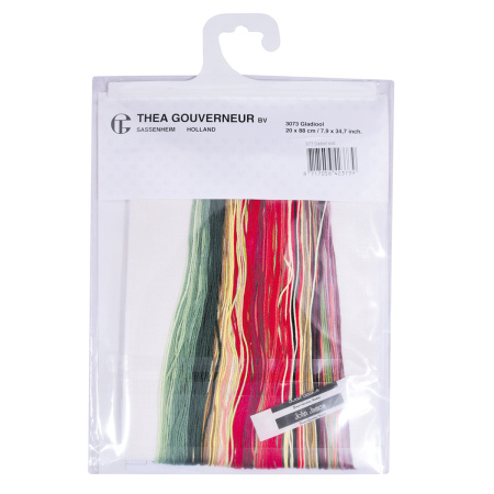 Набор для вышивания "Красный гладиолус", канва лён 36 ct. Арт 3073                    