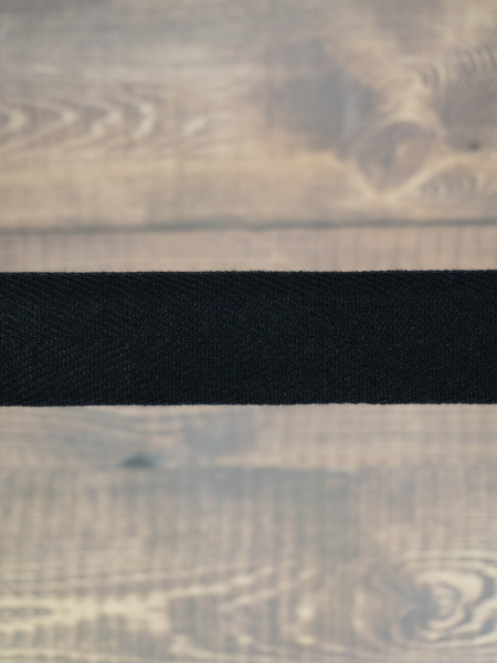 Тесьма киперная SAFISA, 30 мм, 25 м, цвет 01, черный. Арт 0270-30мм-01