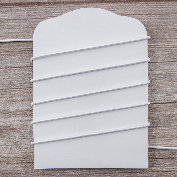 Резинка шляпная SAFISA, 2 мм, цвет 02, белый. Арт 4730-2мм-02