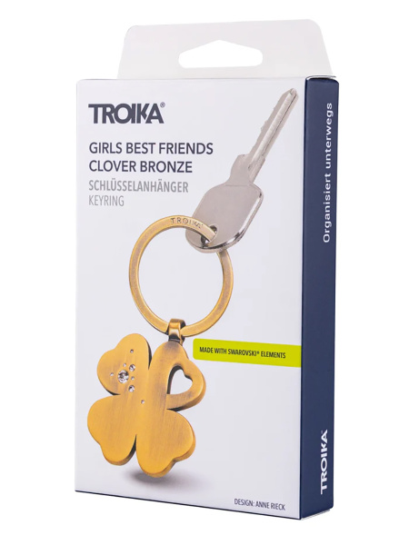 Брелок TROIKA "Клевер". Арт KR9-30/AB