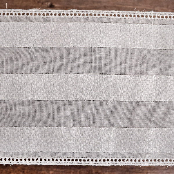 Шитье-вышивка на батисте, прошва, 100 мм, цвет белый. Арт 29926/B