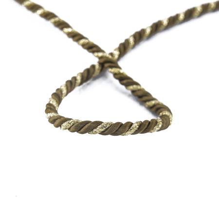 Шнур витой PEGA, коричневый, 4 мм. Арт 845211940DA726          