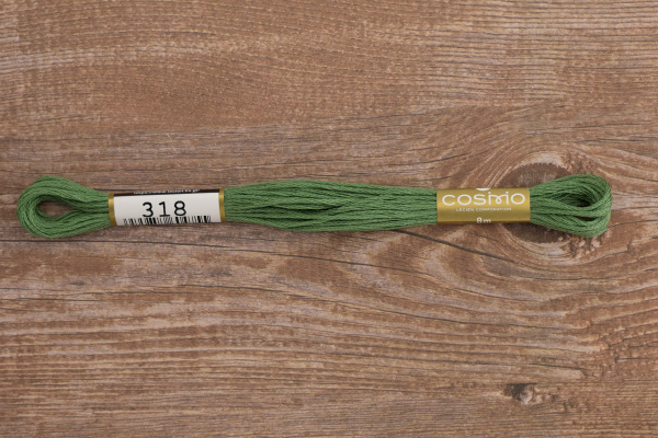 Мулине COSMO однотонный цвет  318       . Арт 25-6/318       