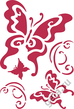 Трафарет "Бабочки". Арт KSG209                  