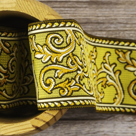 Лента жаккард SAFISA, 50 мм, 15 м, цвет 02. Арт 9113-50мм-02            