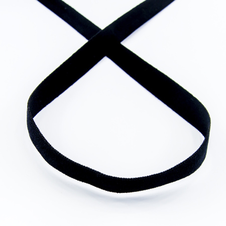 Резинка продежка, Safisa, 10 мм, цвет 01, черный. Арт 4784-10мм-01