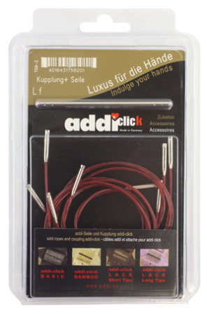 Набор дополнительных лесок 40, 50, 60, 80 и 100 см и соединительные устройства к addiClick LACE SHOR. Арт 758-7/000