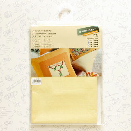 Канва в упаковке Lugana 25 ct, 48 x 68 cм, цвет №274. Арт н3835/274                