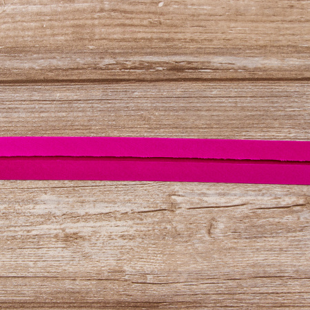 Косая бейка атласная 30 мм, 25 м, цвет 82, пурпурный. Арт 6260-30мм-82            