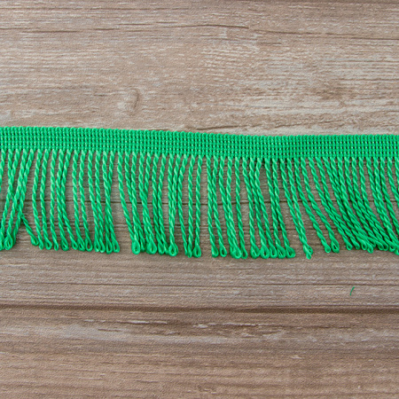Бахрома витая, 60 мм, цвет салатовый. Арт PP-60 col.615
