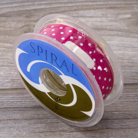 Лента с рисунком SAFISA, 25 мм, 15 м, цвет 20, фуксия. Арт 25314-25мм-20