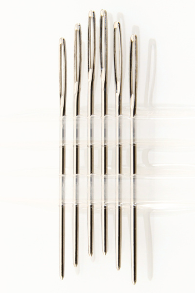 Иглы ручные для вышивания с закругленным кончиком №18, 6 шт. Арт 203.18                  