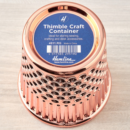 Органайзер "Наперсток" для швейных аксессуаров, цвет розовое золото, 12 х 12,2 см. Арт 4911.RG