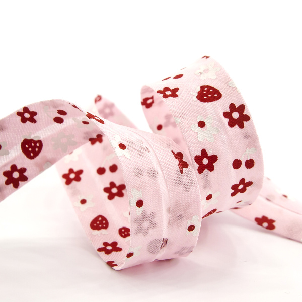 Косая бейка с рисунком SAFISA, арт.6444, 20 мм, 20 м, цвет 05. Арт 6444-20мм-05            