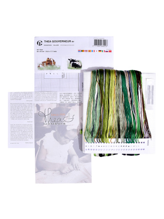 Набор для вышивания "Корова", канва лён 32 ct. Арт 451            