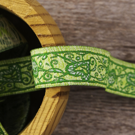 Лента жаккард SAFISA, 16 мм, 15 м, цвет 04. Арт 9104-16мм-04            