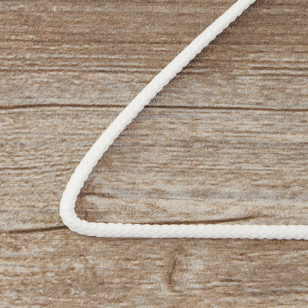 Шнур плетеный SPIRAL ( SAFISA), 4 мм, 25 м, цвет белый. Арт 25281-4-02